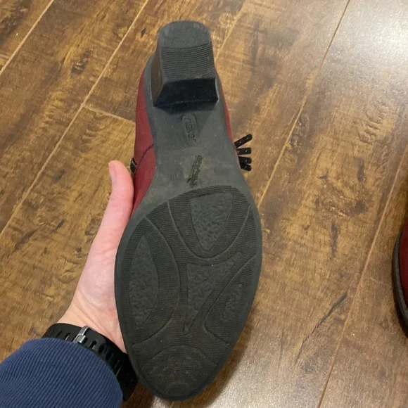 Red Rieker booties. - Picture 5 of 8